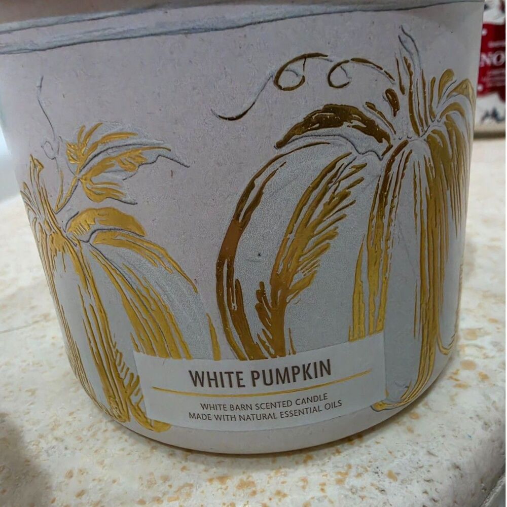 New, never used White Barn White Pumpkin Candle seasonal limited edition